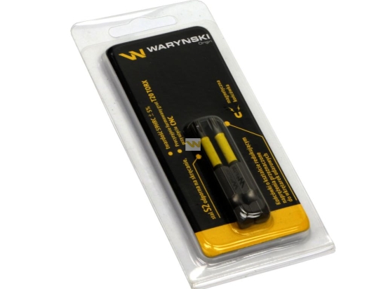 Końcówki wkretakowe udarowe bity T20 50mm 2 szt w op Waryński