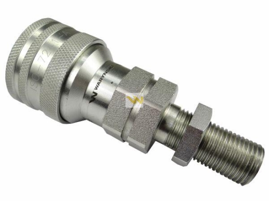 Szybkozłącze hydrauliczne gniazdo long M16x1.5 gwint zewnętrzny EURO (9100816GL) (ISO 7241-A) Waryński