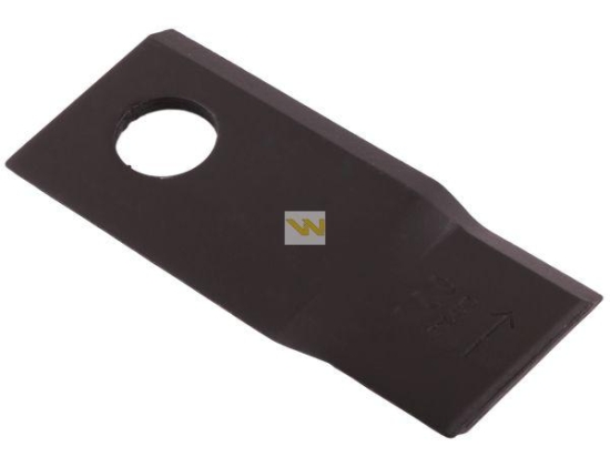Nóż. nożyk kosiarka lewy 106x48x4mm otwór 19 zastosowanie 153967201 SIP WARYŃSKI ( sprzedawane po 25 )