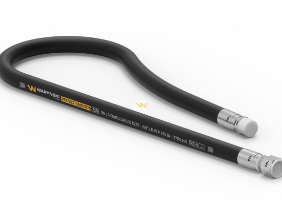 Przewód hydrauliczny gładki z uszczelnieniem - 330 bar gwint M18x1.5 proste L-1140mm DN10-2SN (AB-10-1140; P11P21)  Bizon (5040/32/080/0) 33MPa Waryński