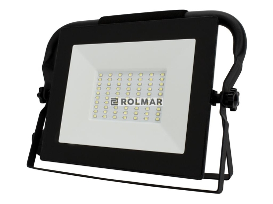 Naświetlacz LED SMD 50W 6500K 4320LM IP65 CZARNY PRZENOŚNY PRZEWÓD 1.5M