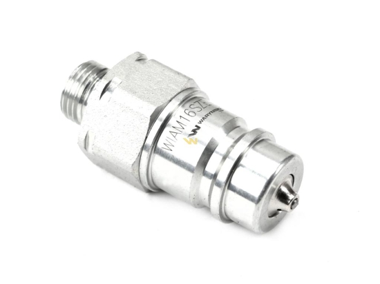 Szybkozłącze hydrauliczne wtyczka M16x1.5 gwint zewnętrzny EURO (9100816W) (ISO 7241-A) z eliminatorem ciśnienia Waryński