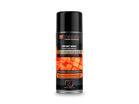 Kontakt spray - preparat konserwujący do likwidacji przebić elektrycznych, 400ml, Teger
