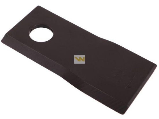 Nóż. nożyk kosiarka prawy 114x48x4mm otwór 19 zastosowanie 13800015 JF-Stoll WARYŃSKI ( sprzedawane po 25 )