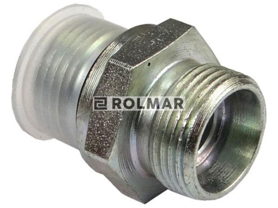 Przyłącze hydrauliczne proste BB M22x1,5-G1/2-ED z uszcz. (G1/2X22) CAST
