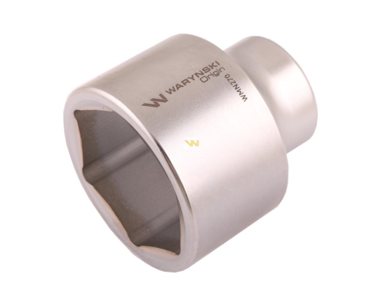 Nasadka sześciokątna 3/4". 58 mm. CrV50BV30. DIN 3124. Waryński