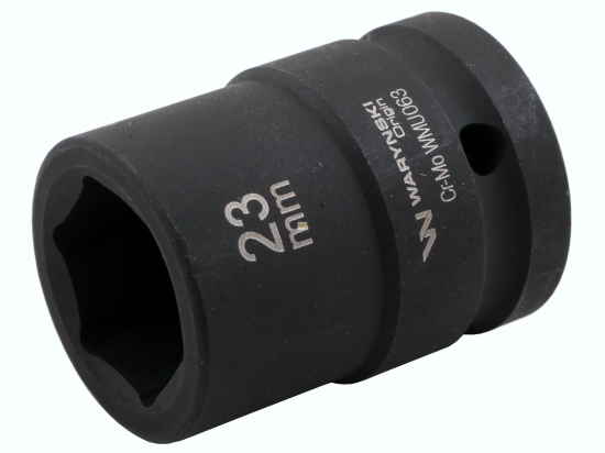 Nasadka udarowa sześciokątna 3/4". 23 mm. CrMo. DIN 3129. Waryński