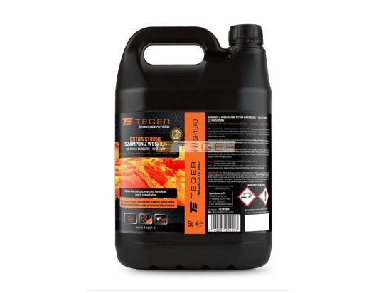 Szampon z woskiem do mycia karoserii - neutralny  - EXTRA STRONG, 5l - koncentrat, TEGER