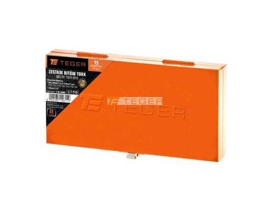 Zestaw bitów TORX (15 el.) / TEGER