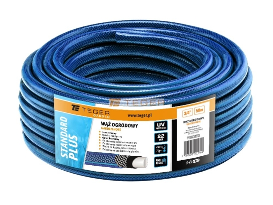 Wąż ogrodowy "STANDARD PLUS" FI 3/4". 50m / TEGER