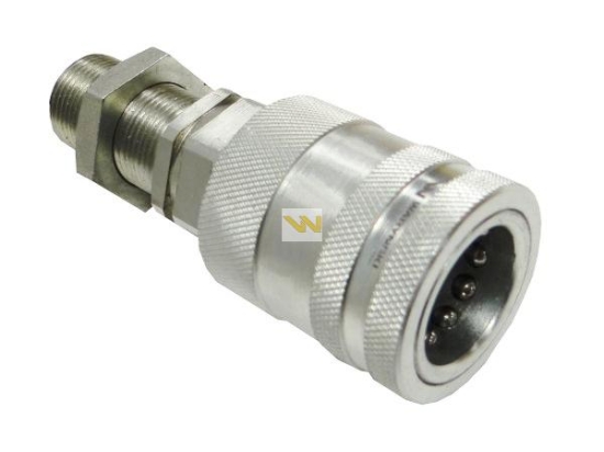 Szybkozłącze hydrauliczne gniazdo long M22x1.5 gwint zewnętrzny EURO PUSH-PULL (9100822GL) (ISO 7241-A) Waryński (opakowanie 50szt)