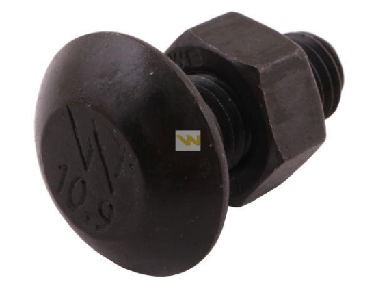 Śruba kpl. płużna grzybkowa podsadzana M12x30 mm kl.10.9 zastosowanie Lemken Smaragd Waryński ( sprzedawane po 25 )