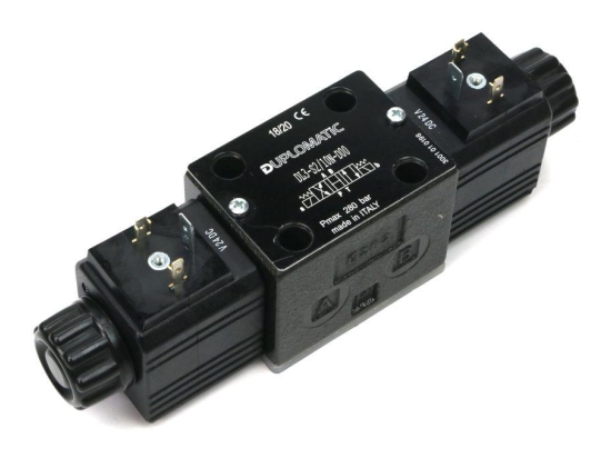 Rozdzielacz (elektrozawór) DL3-S2/10N-D24 24V DC (cewka x 2) Compact 280bar. 50l/min Duplomatic
