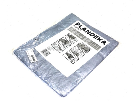 Plandeka MOCNA 2x3m (srebrna) gramatura 110g/m2