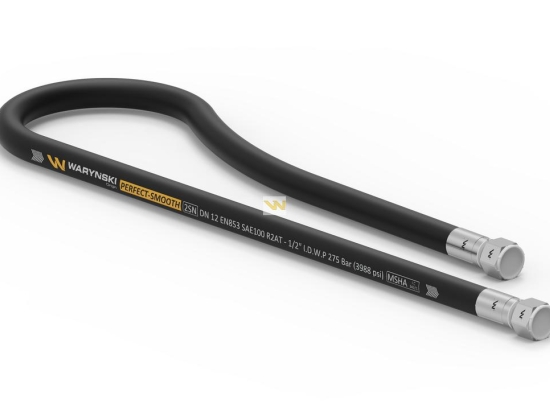 Przewód hydrauliczny gładki z uszczelnieniem - 275 bar gwint M22x1.5 proste L-900mm DN12-2SN (AA-13-900; P11P11) 27.5MPa Waryński