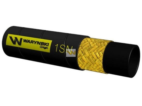 Wąż hydrauliczny do zakuwania DN12 1-oplotowy 160 Bar Waryński (sprzedawany po 100m)