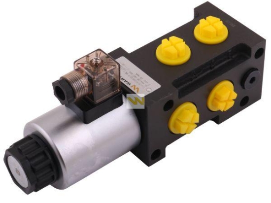 Dzielnik. zawór. elektrozawór kierunkowy elektromagnetyczny kontroli W-E12DVS6/2-80L G1/2" 80L (24V DC) Waryński