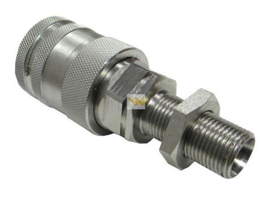 Szybkozłącze hydrauliczne gniazdo long M18x1.5 gwint zewnętrzny EURO PUSH-PULL (9100818GL) (ISO 7241-A) Waryński