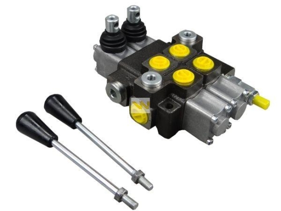 Rozdzielacz hydrauliczny 2-sekcyjny max przepływ 40L  Waryński