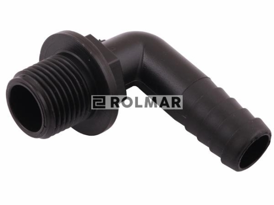 Kolanko 90 węża gwintowane męska 1/2" na wąż 16mm Arag