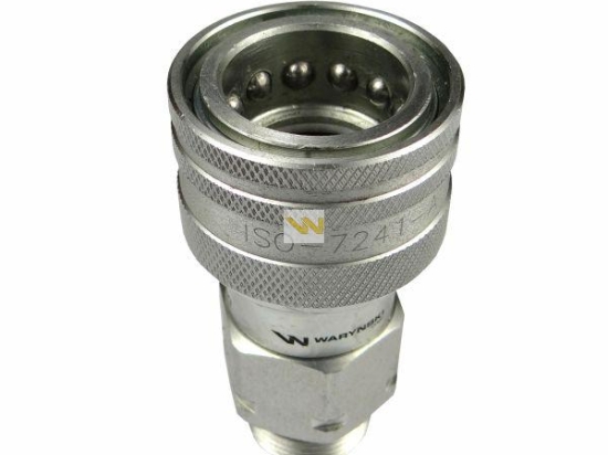 Szybkozłącze hydrauliczne gniazdo M22x1.5 gwint zewnętrzny EURO (9100822G) (ISO 7241-A) Waryński