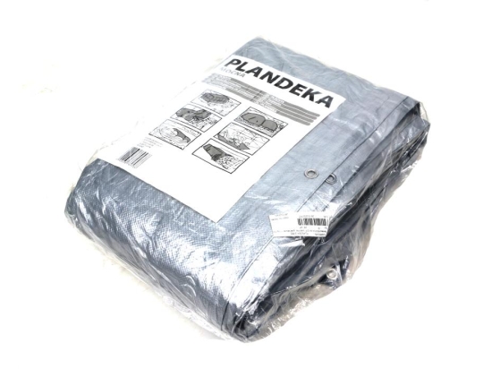 Plandeka MOCNA 4x6m (srebrna) gramatura 110g/m2