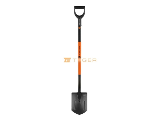 Szpadel szpiczasty na metalowym trzonku, (dł. 1250 mm), Teger