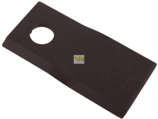 Nóż. nożyk kosiarka prawy 107x48x4mm otwór 18.5 zastosowanie 90261560 99361560 Vicon WARYŃSKI ( sprzedawane po 25 )