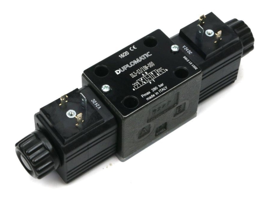 Rozdzielacz (elektrozawór) suwak "Y" DL3-S3/10N-D24 24V DC (cewka x 2) Compact 280bar. 50l/min Duplomatic