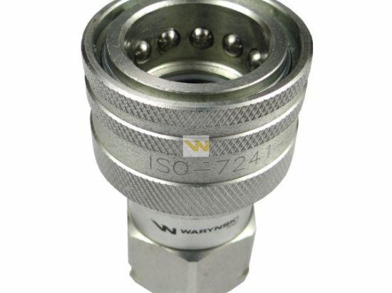 Szybkozłącze hydrauliczne gniazdo M14x1.5 gwint zewnętrzny EURO (9100814G) (ISO 7241-A) Waryński