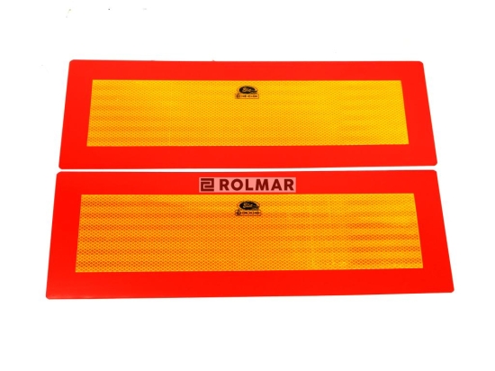 Tablica wyróżniająca odblaskowa. kpl. 2szt.. 560mm/200mm. 101-01W-83