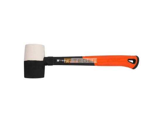 Młotek gumowy z trzonkiem fiberglass 450 g Extreme / TEGER