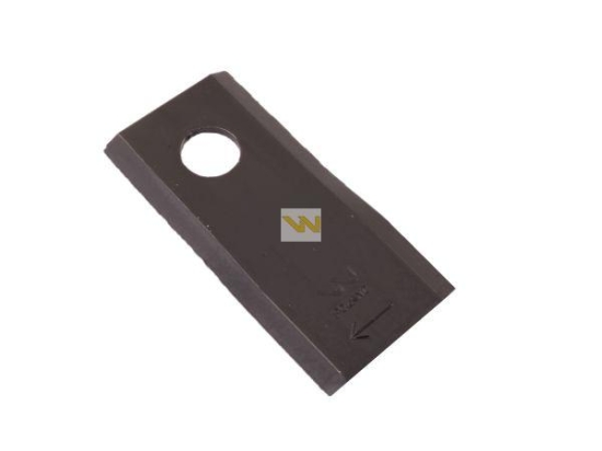 Nóż. nożyk kosiarka prawy 98X46X3.5mm otwór 16.5 zastosowanie 40490005 Morra WARYŃSKI ( sprzedawane po 25 )