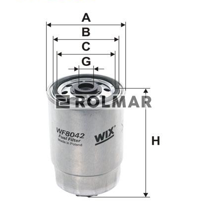 Filtr Paliwa WF8042 Wix