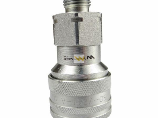 Szybkozłącze hydrauliczne gniazdo M16x1.5 gwint zewnętrzny EURO (9100816G) (ISO 7241-A) Waryński