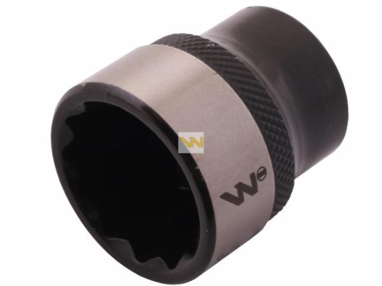 Nasadka dwunastokątna 3/8". 19 mm. CrV50BV30. DIN 3124. Waryński