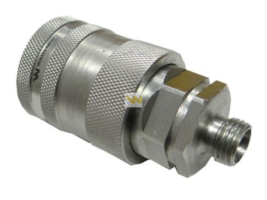Szybkozłącze hydrauliczne gniazdo M14x1.5 gwint zewnętrzny EURO PUSH-PULL (9100814G) (ISO 7241-A) Waryński