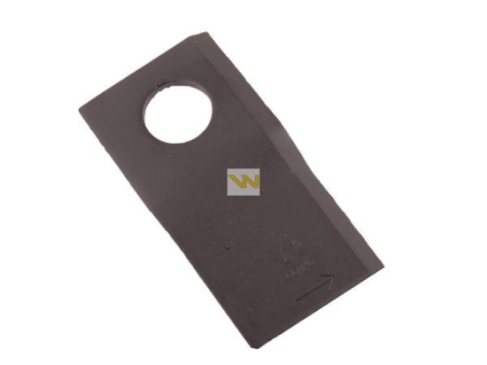 Nóż. nożyk kosiarka lewy 100X50X4mm otwór 21 zastosowanie RS100 Samasz WARYŃSKI ( sprzedawane po 25 )
