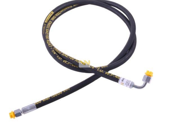 Przewód hydrauliczny 400 bar gwint M14x1.5 prosta/90 stopni (kolanko) L-2000mm DN06-2SN (AK-06-1000; P11P12) 40.0 Mpa Waryński