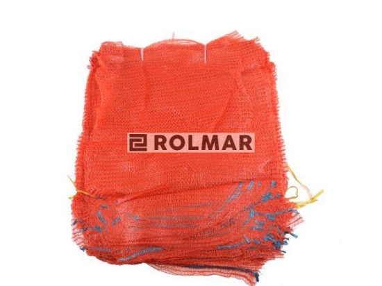 Worek raszlowy 10-15kg z zaciągiem pomarańczowy ( sprzedawane po 100 szt.)