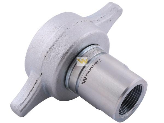 Szybkozłącze hydrauliczne skręcane (motylkowe) wtyczka G3/4"BSP gwint wewnętrzny 250bar Waryński