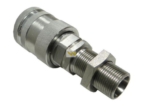 Szybkozłącze hydrauliczne gniazdo long M22x1.5 gwint zewnętrzny EURO PUSH-PULL (9100822GL) (ISO 7241-A) Waryński
