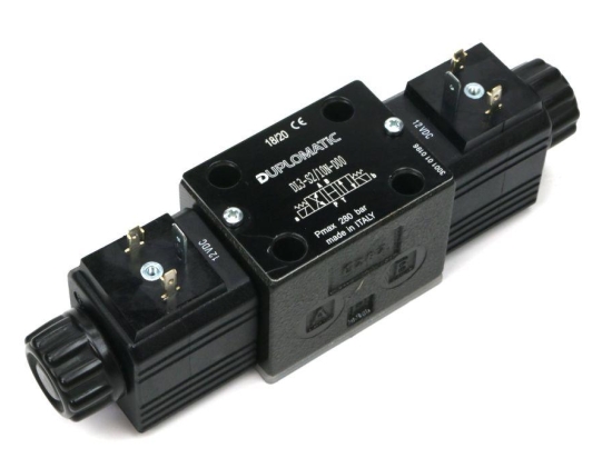 Rozdzielacz (elektrozawór) suwak "H" DL3-S2/10N-D12 12V DC (cewka x 2) Compact 280bar. 50l/min Duplomatic