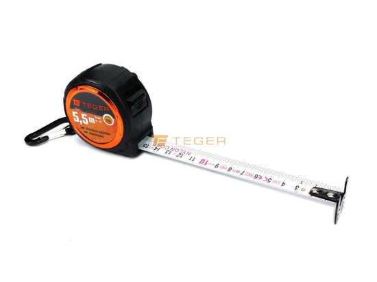 Miara stalowa dwustronna rozwijana 5.5m 19mm TEGER