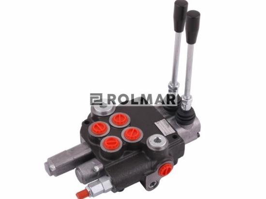 Rozdzielacz hydrauliczny dwusekcyjny (2-sekcyjny) 1-sekcja pływająca 80L