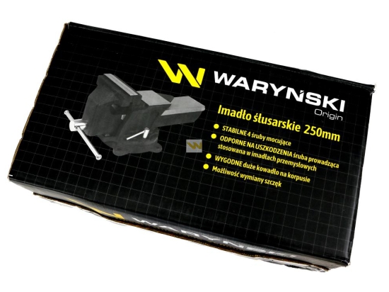 Imadło ślusarskie przemysłowe z żeliwa sferoidalnego obrotowe 250 mm Waryński