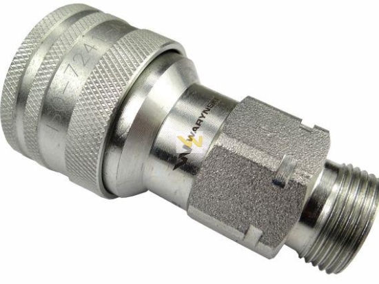 Szybkozłącze hydrauliczne gniazdo M22x1.5 gwint zewnętrzny EURO (9100822G) (ISO 7241-A) Waryński (opakowanie 50szt)
