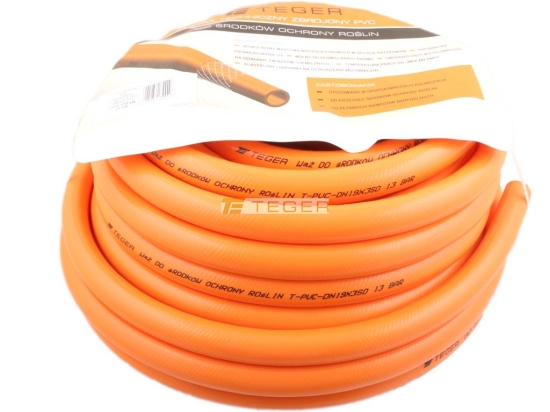 Wąż do środków ochrony roślin (do opryskiwaczy) zbrojony PVC 19X3.5 15bar TEGER (sprzedawane po 25m)