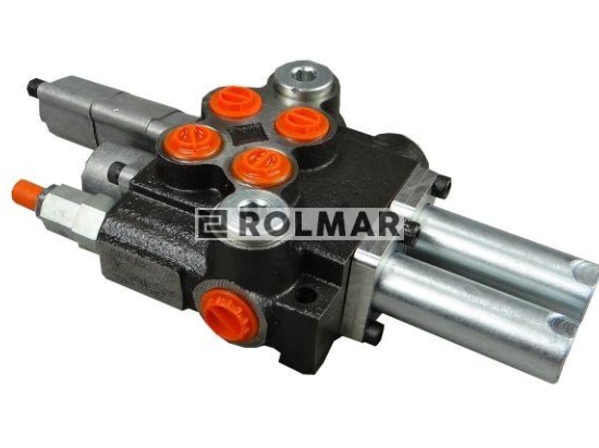 Rozdzielacz hydrauliczny 40L/min 2-sekcyjny z jedną sekcją pływającą na linki (kity)  