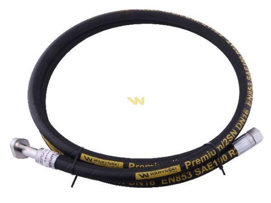 Przewód hydrauliczny 250 bar DN16-2SN prosta kryza L-3100 (5050900170; 5050900040) do Bizon 25.0MPa Waryński